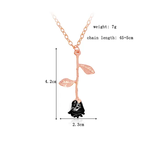 Black Rose Necklace