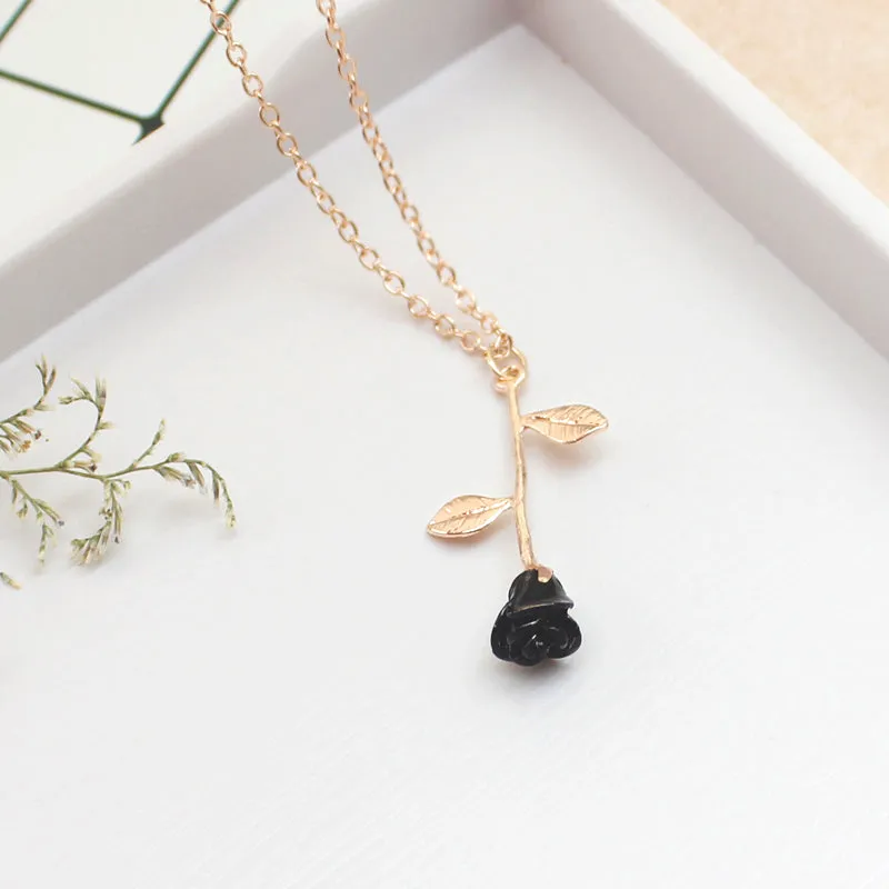 Black Rose Necklace