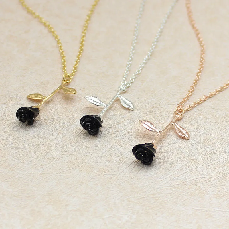 Black Rose Necklace