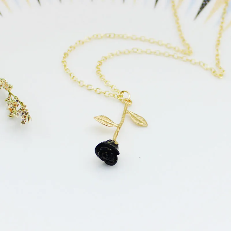Black Rose Necklace