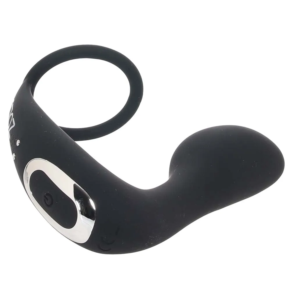 Black Thumb Cock Ring & Prostate Massager
