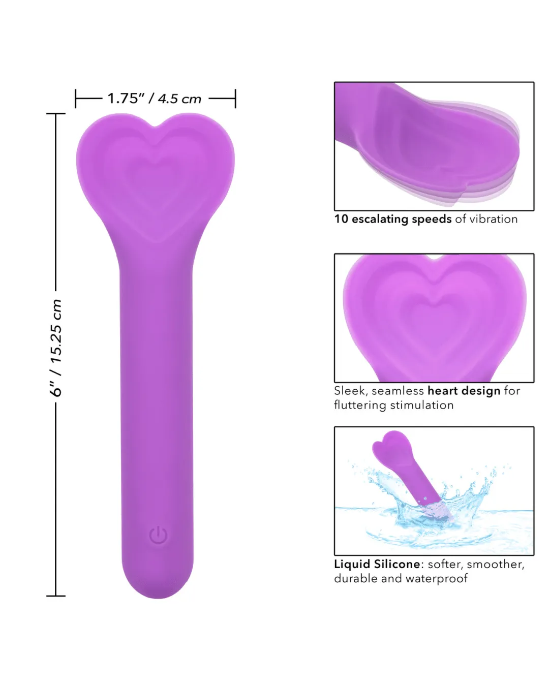 Bliss Lover Heart Shaped Beginner Vibrator