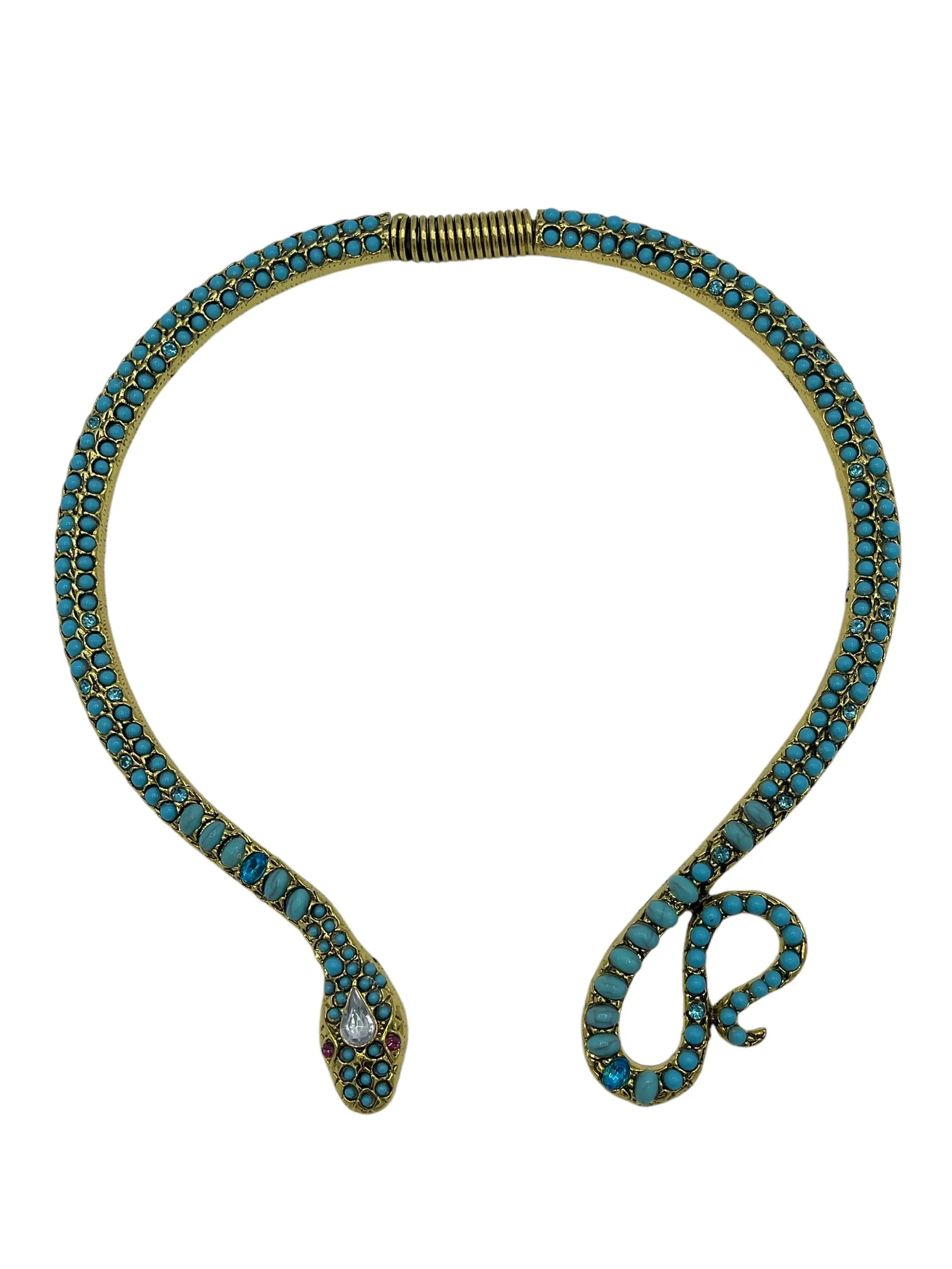 Blue Snake Choker