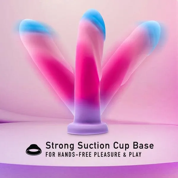 Borealis Dreams 7.75 Inch Girthy Silicone Dildo - Cotton Candy