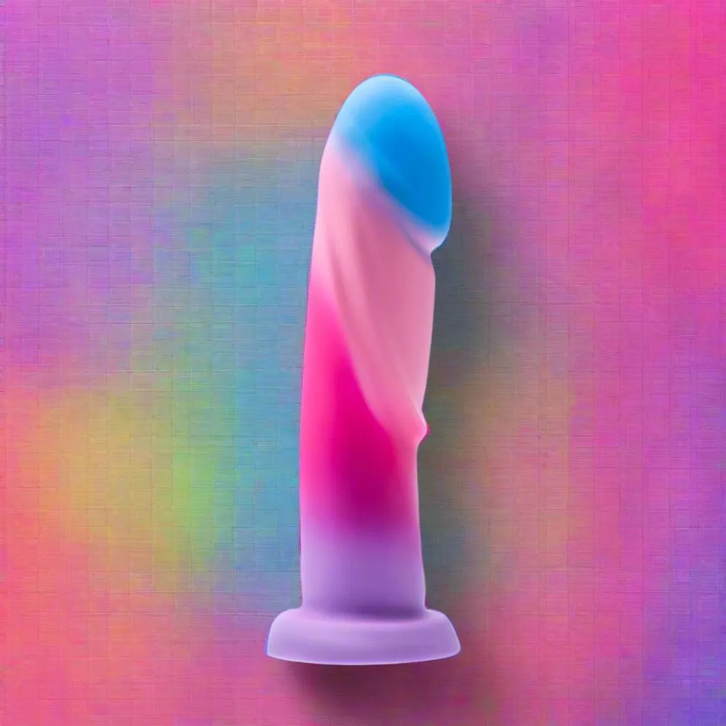 Borealis Dreams 7.75 Inch Girthy Silicone Dildo - Cotton Candy