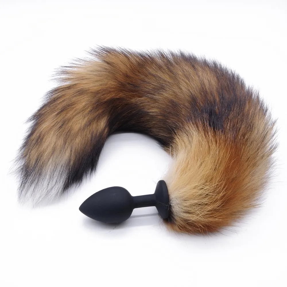BROWN CAT TAIL TPE PLUG