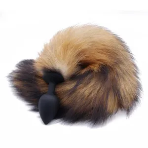 BROWN CAT TAIL TPE PLUG