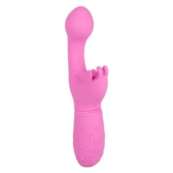 Butterfly Kiss Rechargeable Silicone Vibrator - Pink