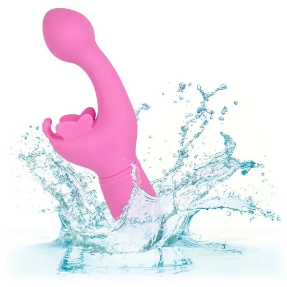 Butterfly Kiss Rechargeable Silicone Vibrator - Pink