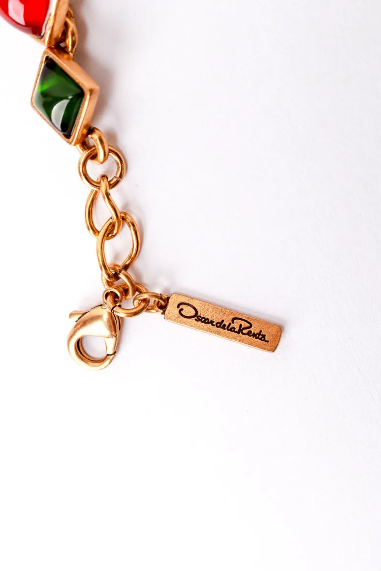 Cabochon Cross Pendant Necklace