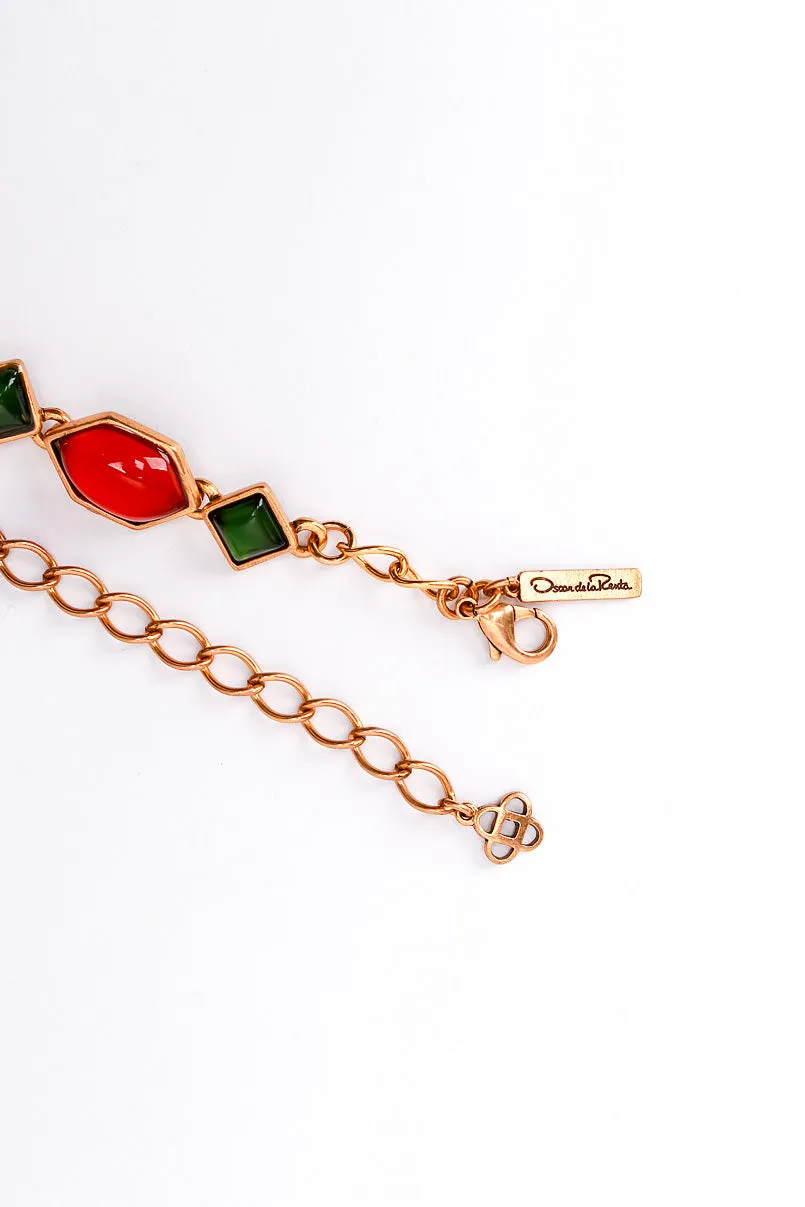 Cabochon Cross Pendant Necklace