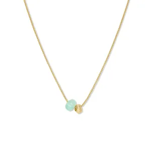 Chrysoprase Dual Bead Necklace