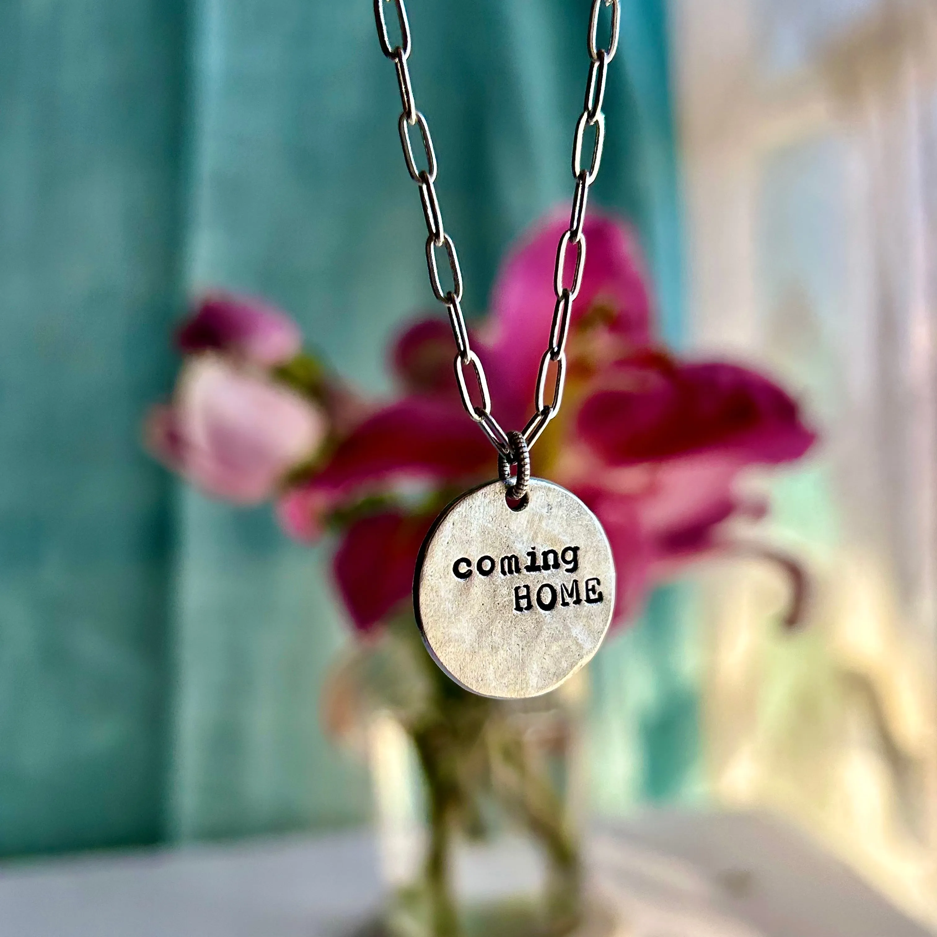 Coming Home Paperclip Necklace