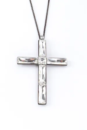 Cosmic Crystal Cross Necklace