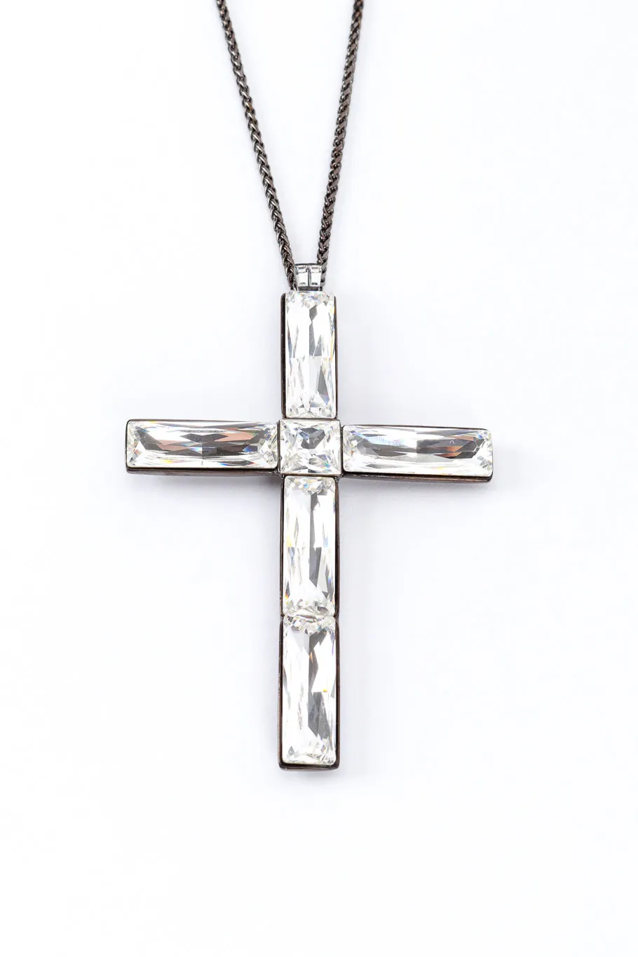 Cosmic Crystal Cross Necklace