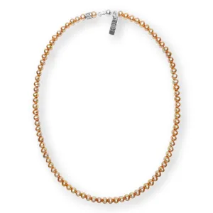 Cultured Golden Freshwater Pearl Women’s Necklace