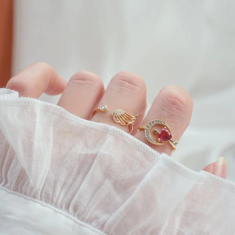 Cupid's Arrow Ring Set