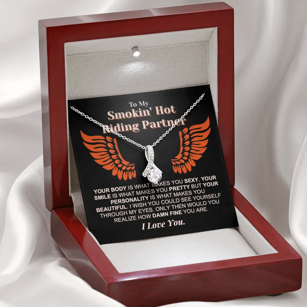 Damn Fine Riding Partner Forever Love Necklace