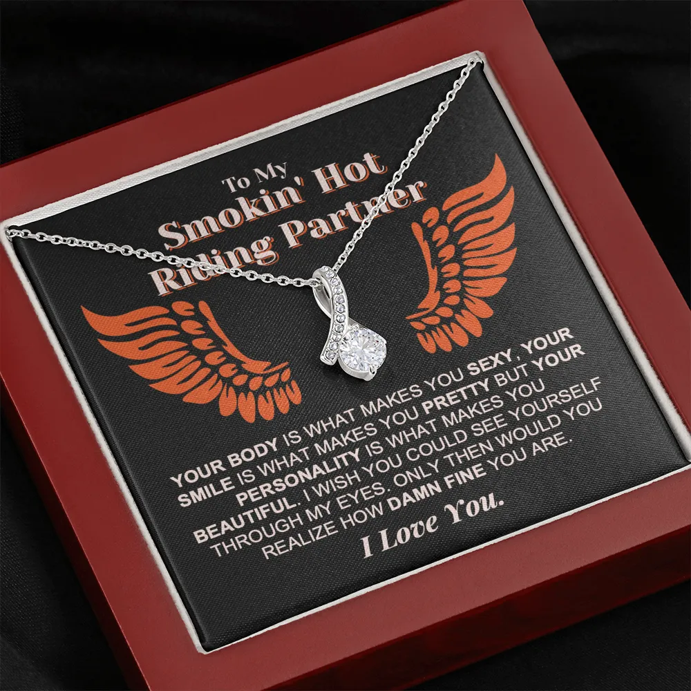 Damn Fine Riding Partner Forever Love Necklace