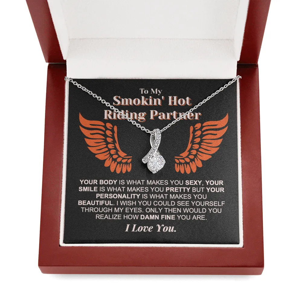 Damn Fine Riding Partner Forever Love Necklace