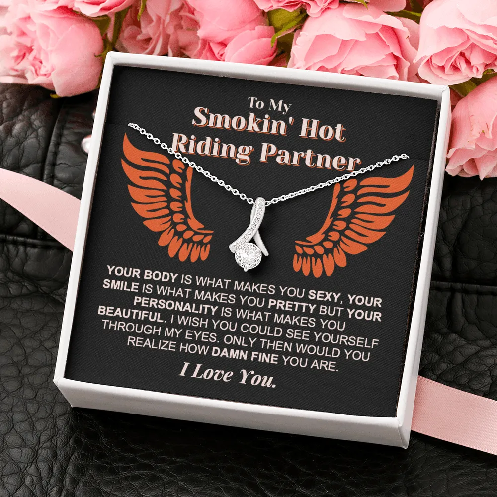 Damn Fine Riding Partner Forever Love Necklace