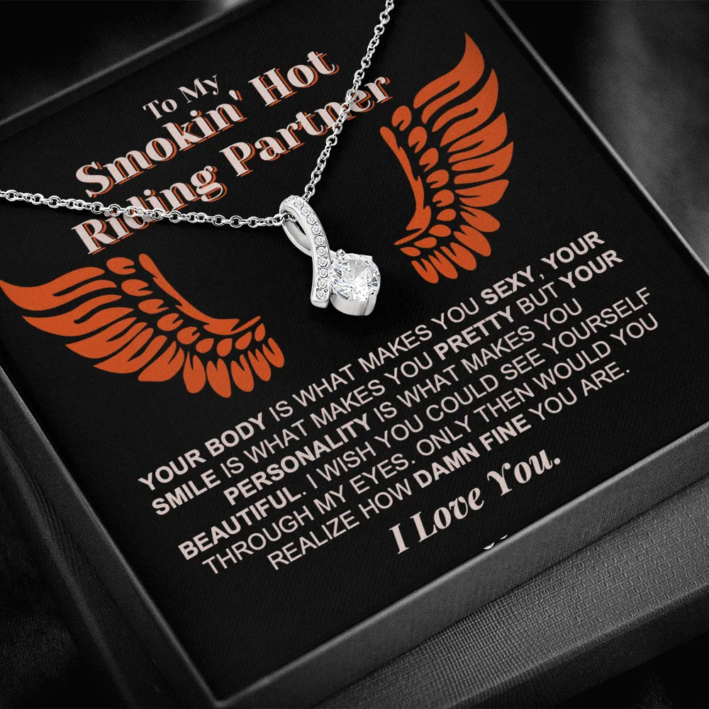 Damn Fine Riding Partner Forever Love Necklace