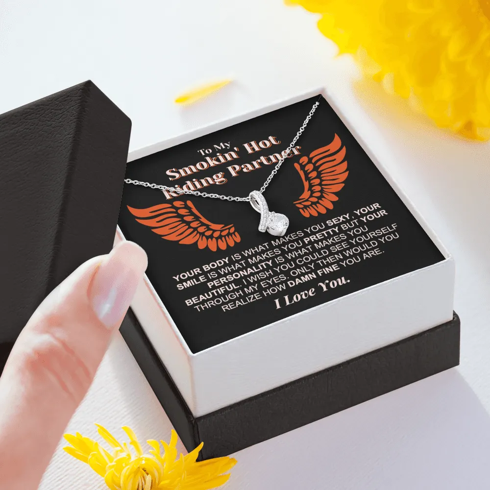 Damn Fine Riding Partner Forever Love Necklace