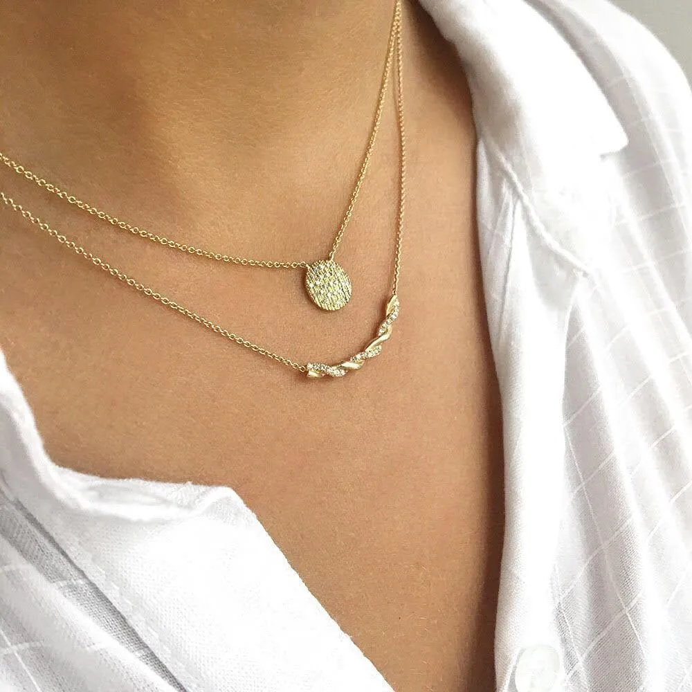 Dana Rebecca Designs Lauren Joy Medium Disc Necklace