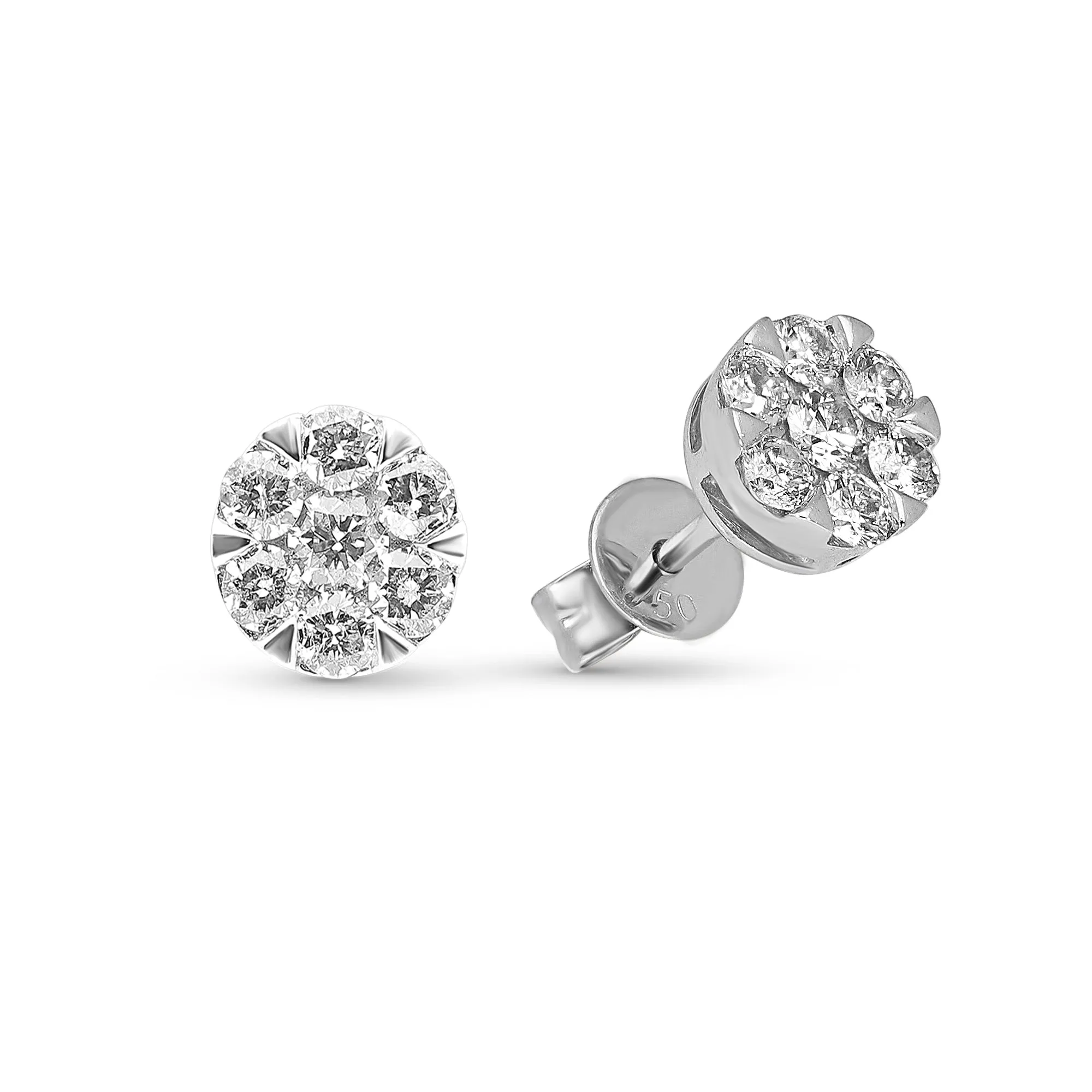 Diamond Designed Studs - 0.5 Carat