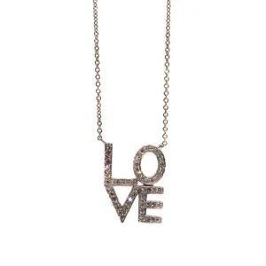 Diamond Love Letter Necklace