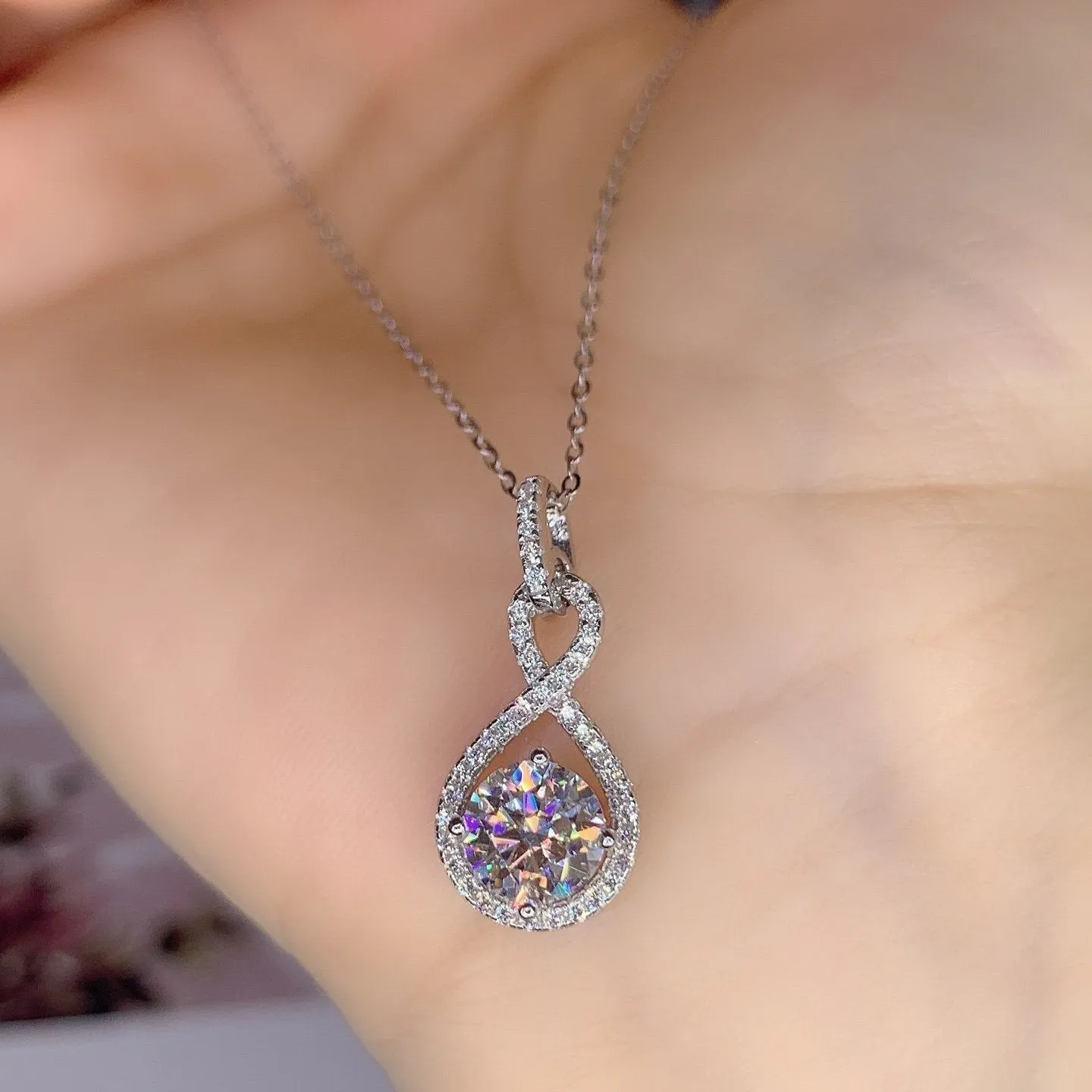 Diamond Music Pendant Necklace