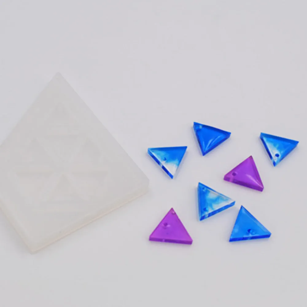 Diamond Pendant resin silicon mold Geometric Charm mold DIY Jewelry Silicon Mold 1pcs