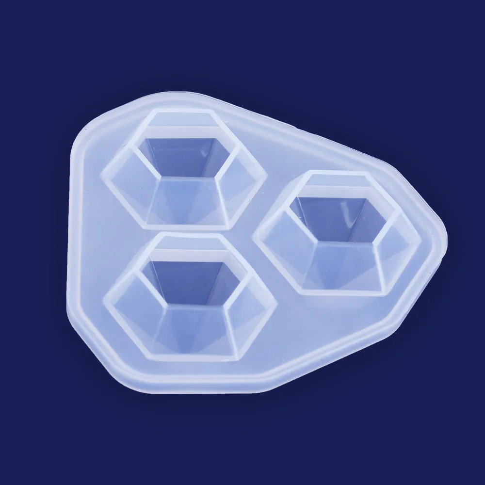 Diamond Pendant resin silicon mold Geometric Charm mold DIY Jewelry Silicon Mold 1pcs