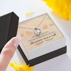 Distance Means So Little Heart and Cubic Necklace