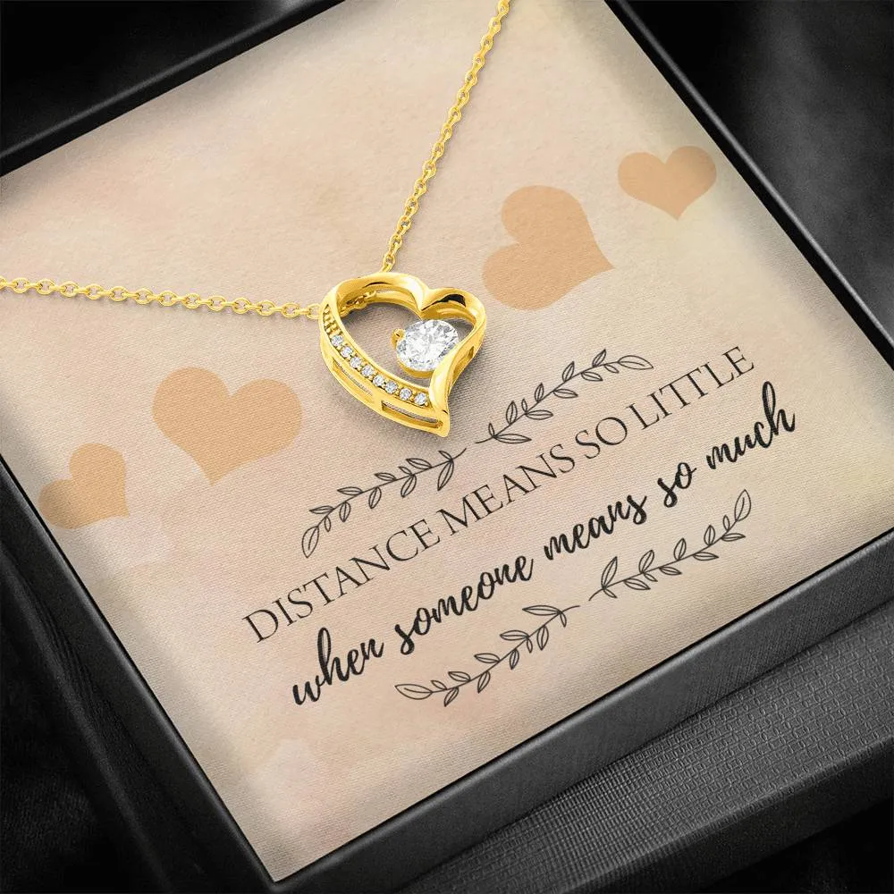 Distance Means So Little Heart and Cubic Necklace