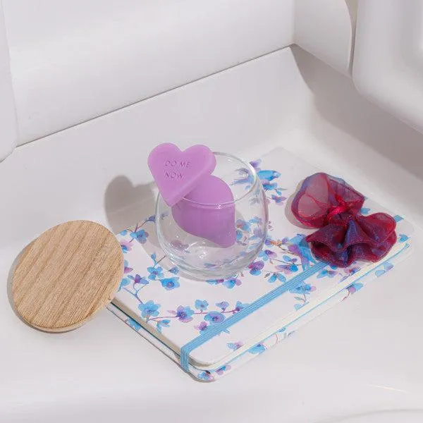 Do Me Now Naughty Candy Heart Purple Butt Plug