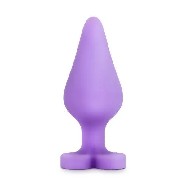 Do Me Now Naughty Candy Heart Purple Butt Plug