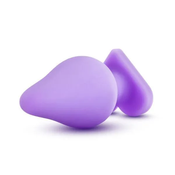 Do Me Now Naughty Candy Heart Purple Butt Plug