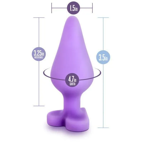 Do Me Now Naughty Candy Heart Purple Butt Plug