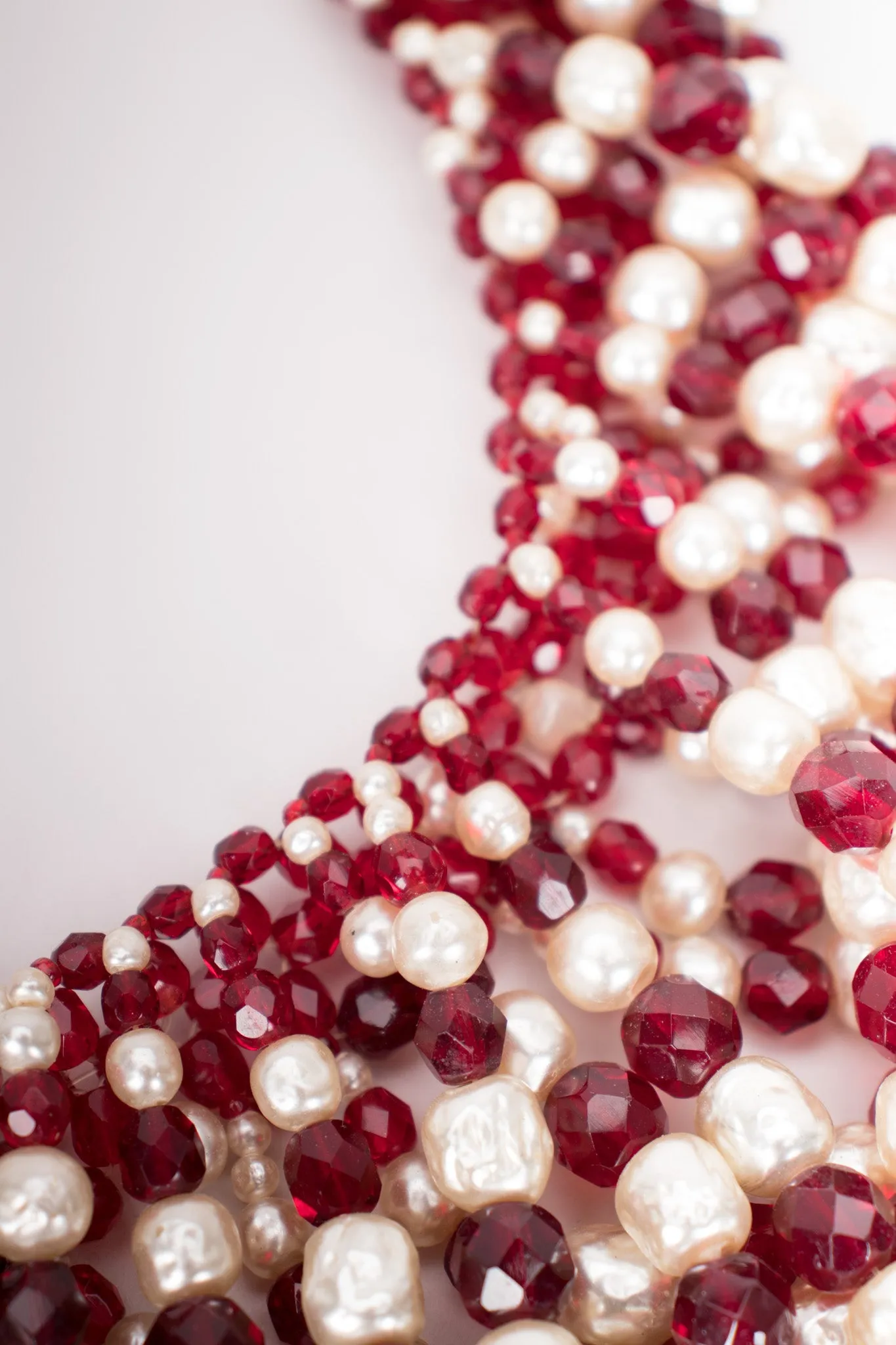 Draped Bead Pearl Necklace
