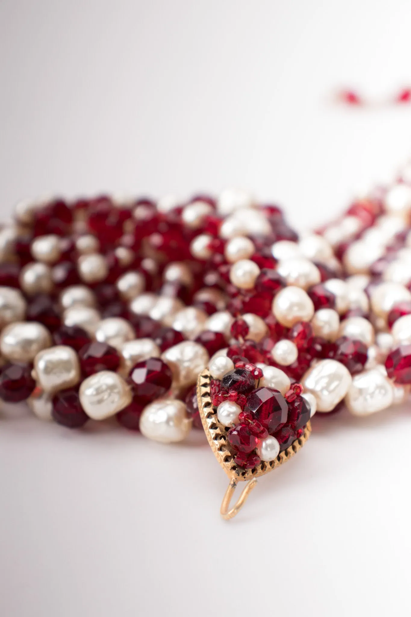 Draped Bead Pearl Necklace