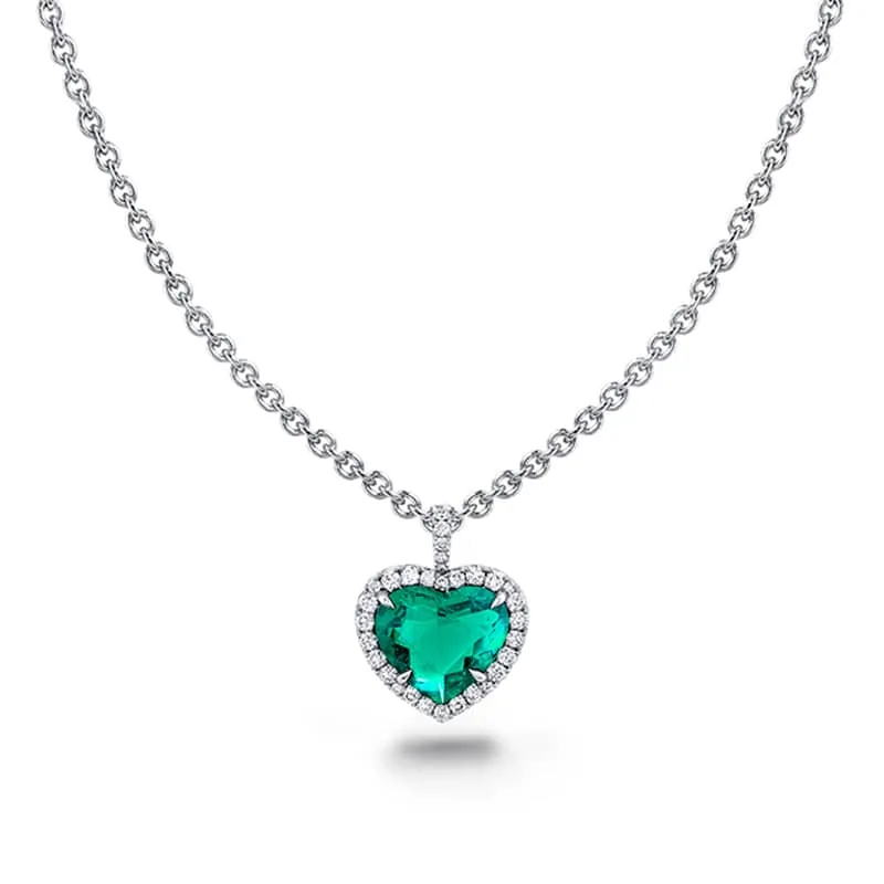 Emerald & Diamond Necklace