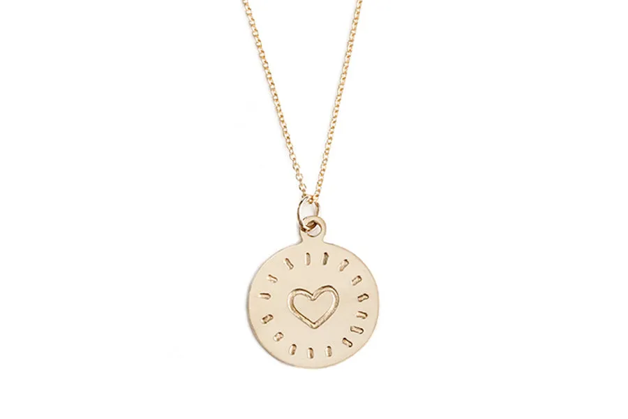 Engraved Heart Necklace