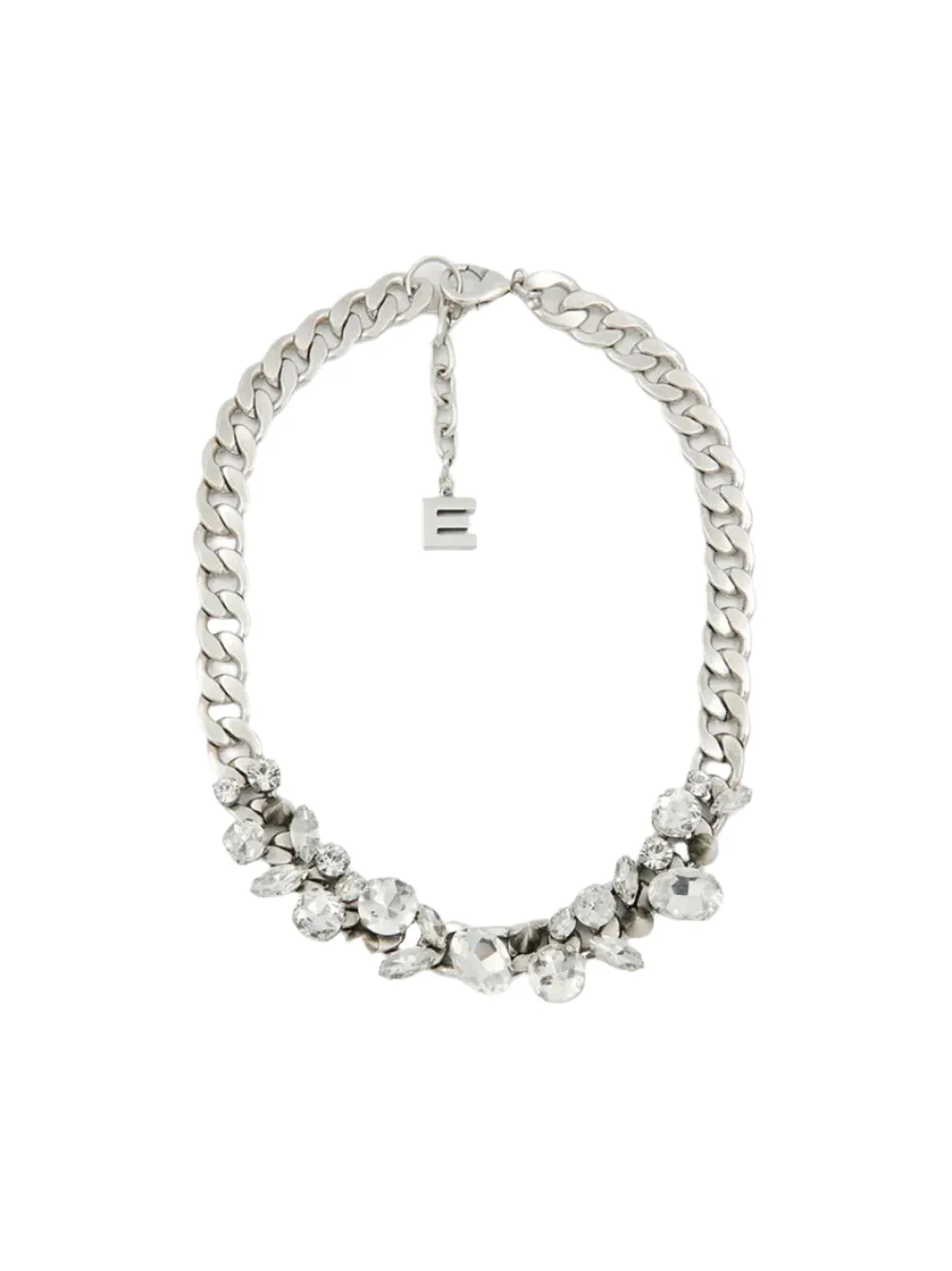 Essentiel Antwerp Hice Rhinestones Necklace in Silver