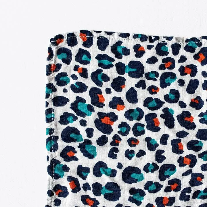 Etta Loves | XL Orange Leopard Muslin