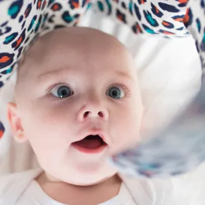 Etta Loves | XL Orange Leopard Muslin