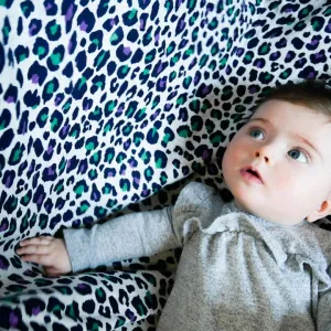 Etta Loves | XL Purple Leopard Muslin