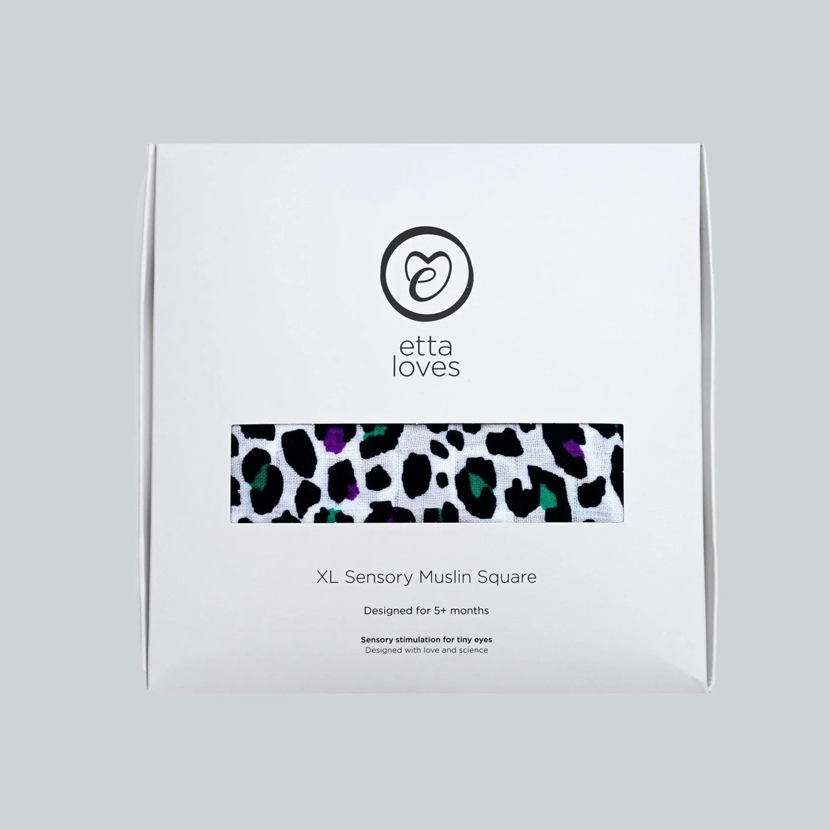 Etta Loves | XL Purple Leopard Muslin