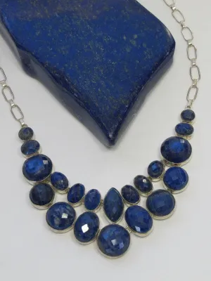 Faceted Lapis Necklace