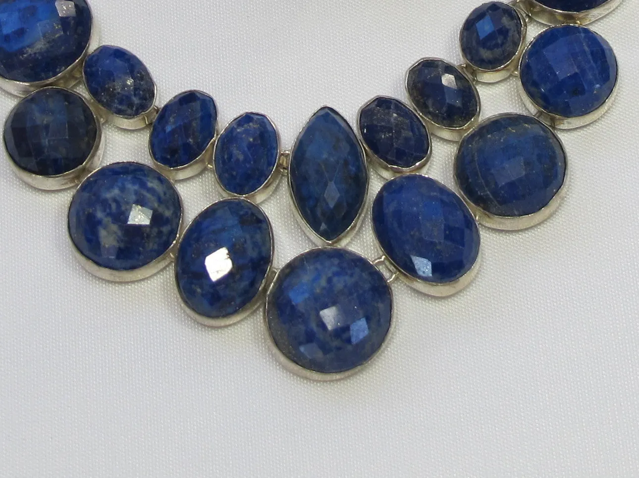 Faceted Lapis Necklace